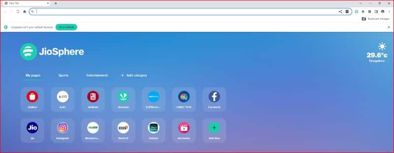 Jiosphere Browser Features Download: Jio Coin कमाने का तरीका