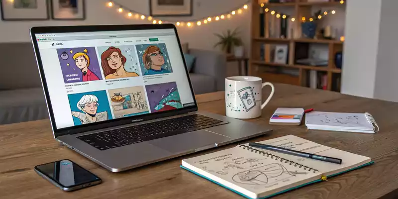 मुफ्त AI caricature generator टूल्स की स्क्रीन  

