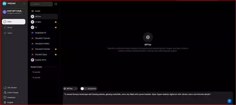 yeschat ai image generator TOOL