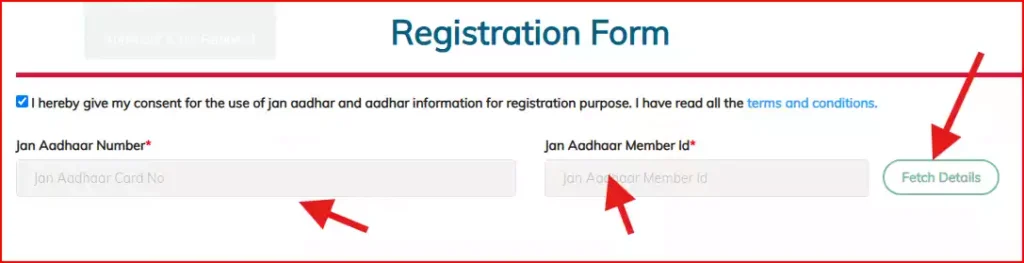 mukhyamantri work from home yojana REGISTRATION FORM