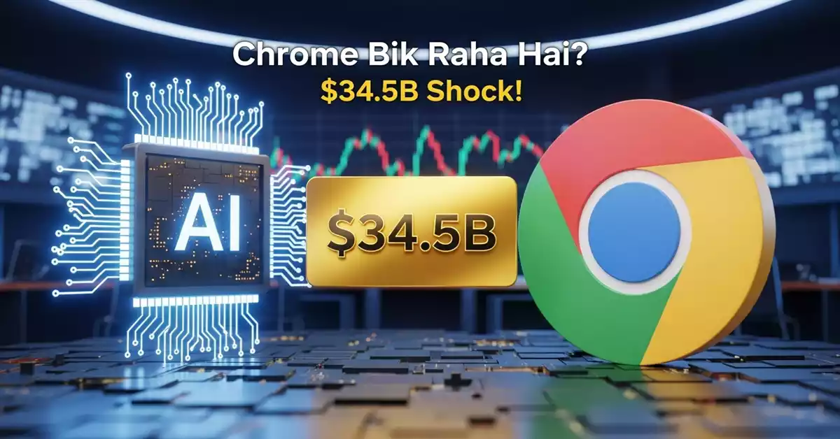 Perplexity AI Chrome bid, Perplexity AI ने Google Chrome को 34.5 अरब डॉलर में खरीदने की बोली लगाई