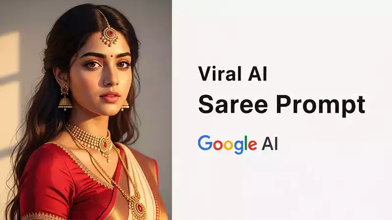 Gemini AI Saree Prompt: Google AI से 90s रेट्रो और बॉलीवुड स्टाइल साड़ी फोटो कैसे बनाएं