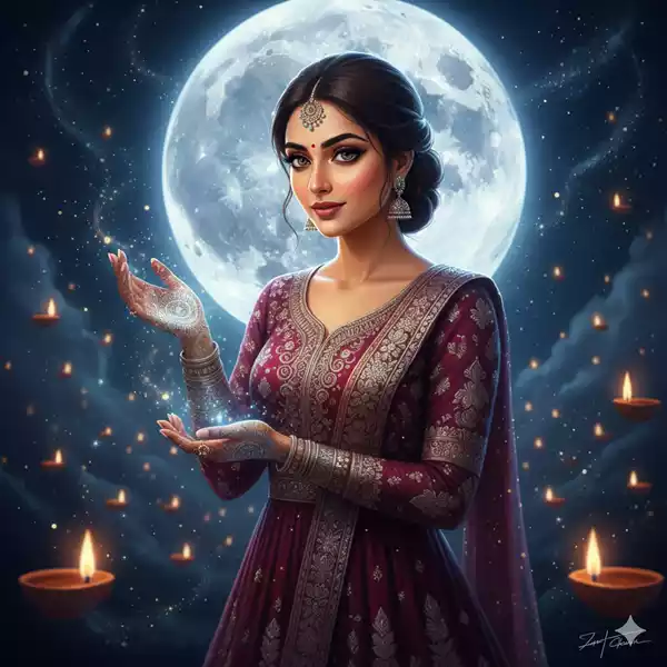 Karwa Chauth 2025: AI से बनाएं सबसे अलग करवा चौथ मेहंदी डिज़ाइन (25+ प्रॉम्प्ट्स!)