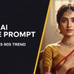 gemini ai saree prompt 90s look