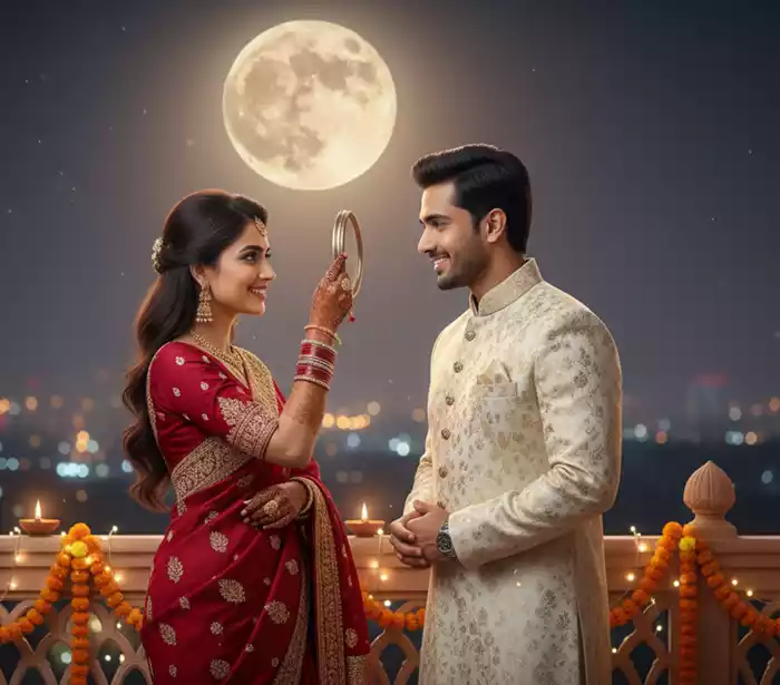 Karwa Chauth AI Image Prompt for Couple: 10 Trendy Prompts