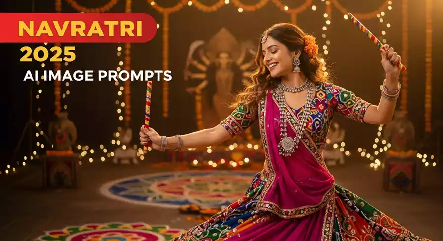 Navratri AI Images Prompt 2025: AI से बनाएं वायरल गरबा और दुर्गा पूजा इमेजेस