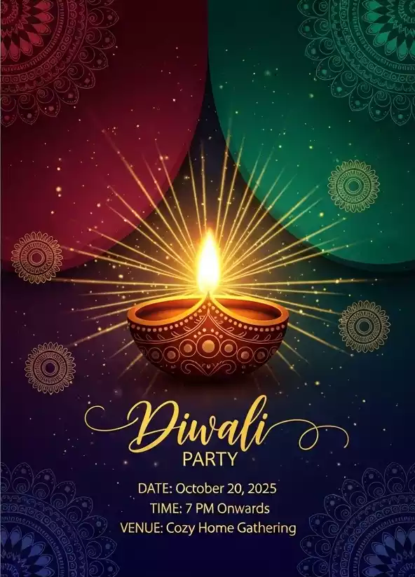Google Gemini Diwali Prompt: AI से बनाएं दिवाली हैंडराइटन इनवाइट फोटो