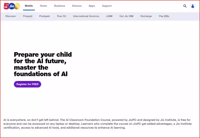 JIO AI COURSE