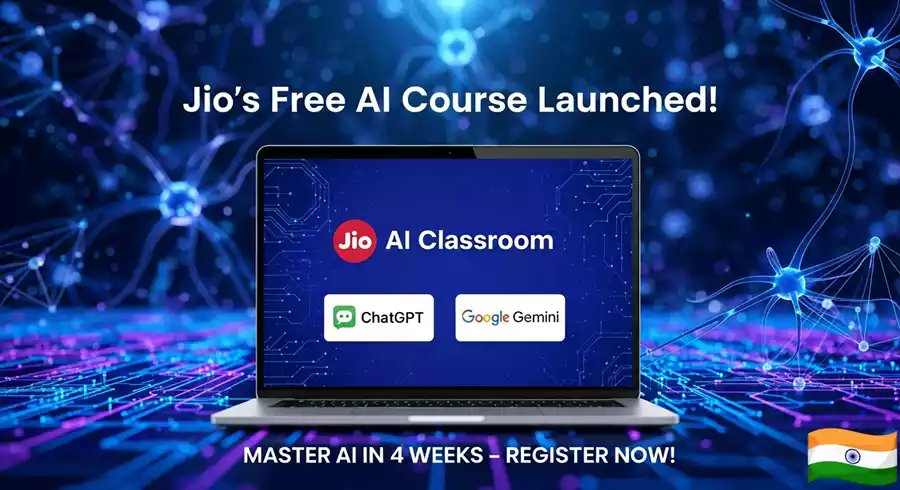 Jio Free AI Course: ₹0 में सीखें AI, 4 हफ्तों का यह कोर्स आपको 'AI Ready' बना देगा!