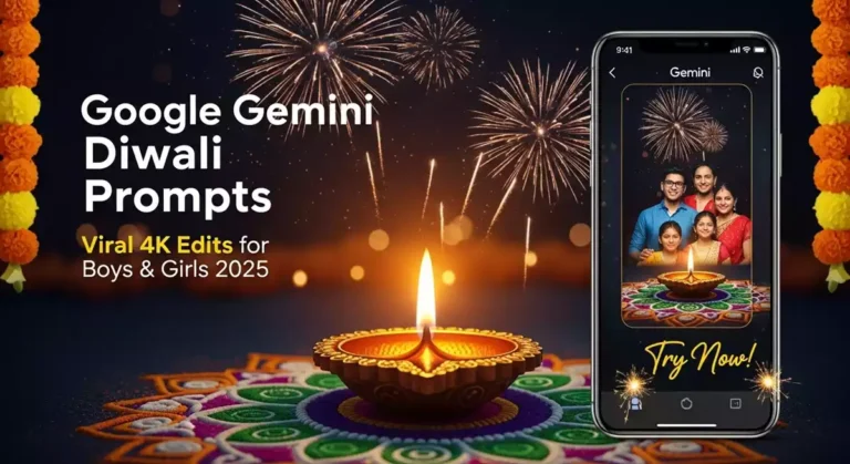 Google Gemini Diwali Prompt: AI से बनाएं दिवाली हैंडराइटन इनवाइट फोटो