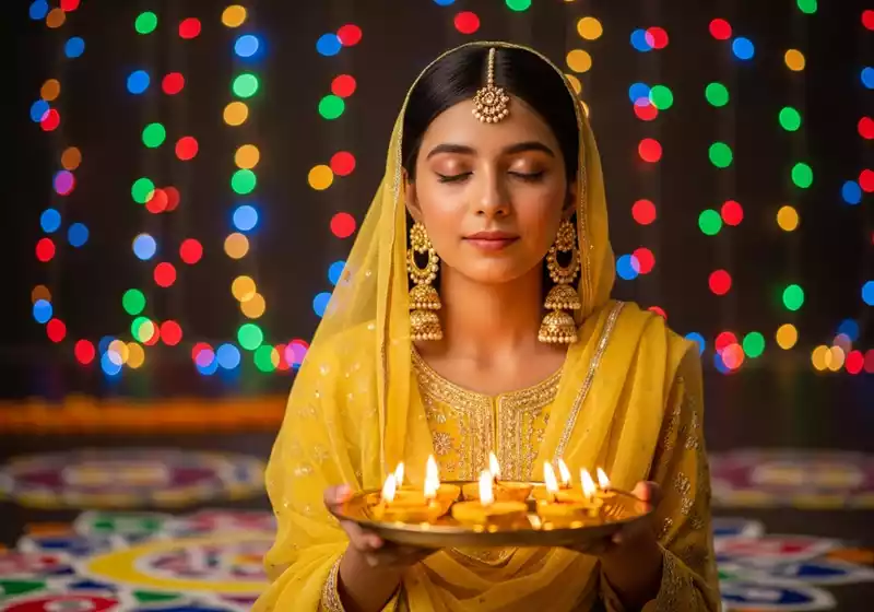 Google Gemini Diwali Prompt: AI से बनाएं दिवाली हैंडराइटन इनवाइट फोटो