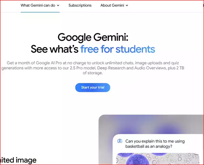 Google One Student Offer 15 Months: Gemini Advanced & 2TB storage Free