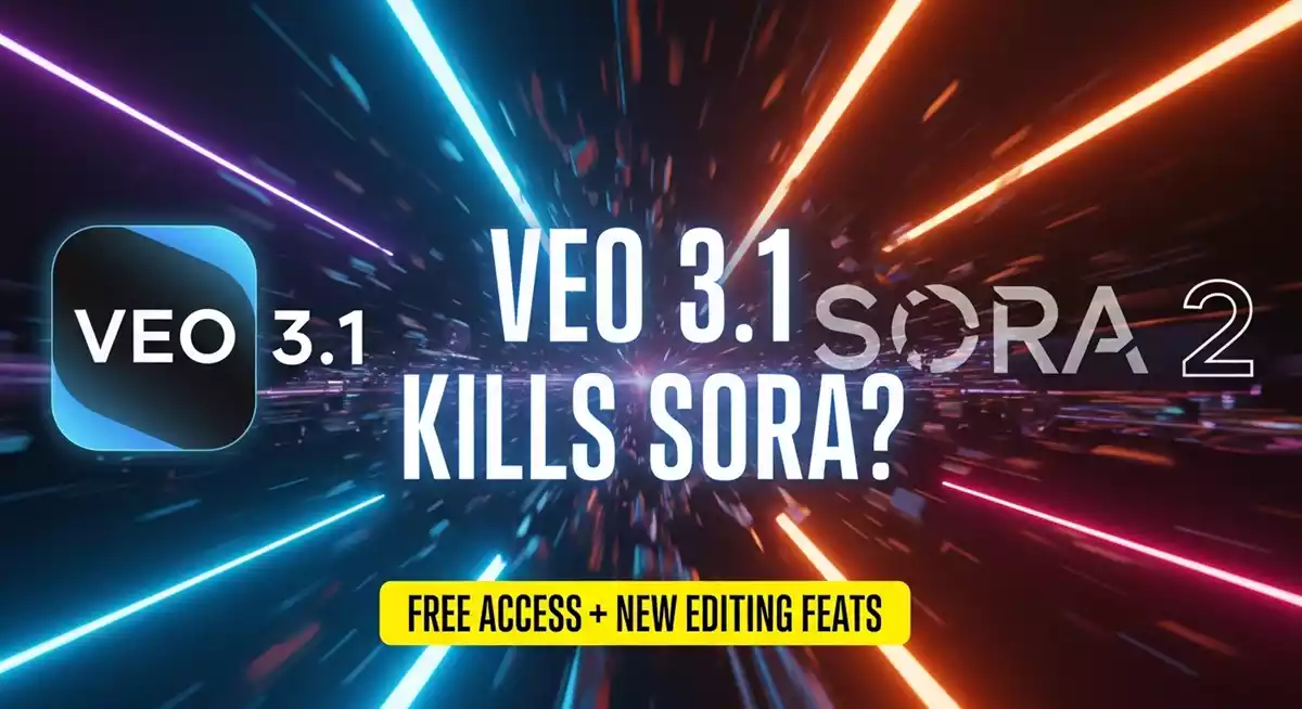 Google Veo 3.1: Sora से मुकाबला करने वाला नया AI Video Generator टूल मुफ़्त में कैसे पाएँ