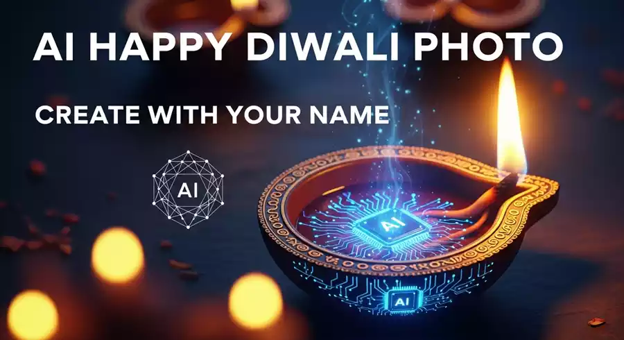 my photo with Diwali lights