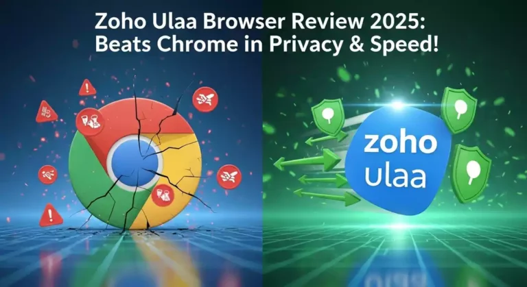 Zoho Ulaa Browser Review 2025: Chrome से बेहतर प्राइवेसी, स्पीड और फीचर्स!