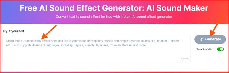 Poppop AI Sound Effect Generator
से kisi bhi prakar ka sound effect banaye?