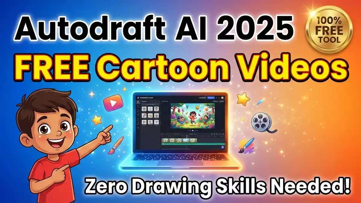 Autodraft AI: बिना Drawing सीखे बनाएं Cartoon Animation Videos Free AI Tool