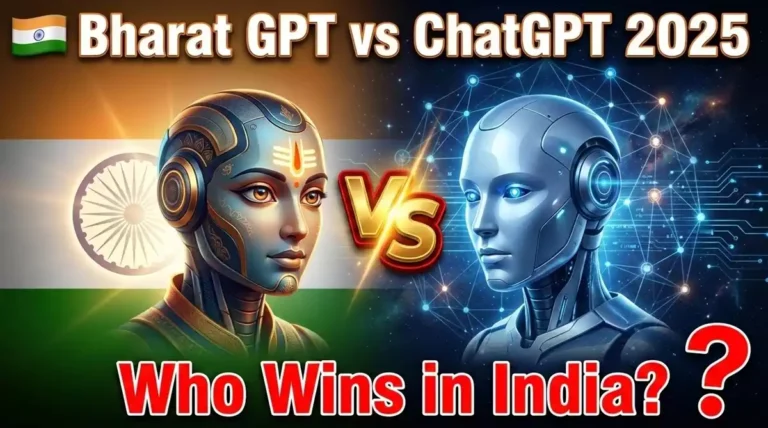 Bharat GPT VS Chatgpt: कौन सा AI बेहतर है? फुल तुलना, फीचर्स और ऐप गाइड