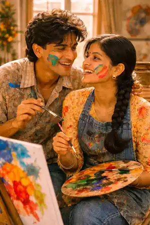 couple ai retro style vintage photo editing prompts