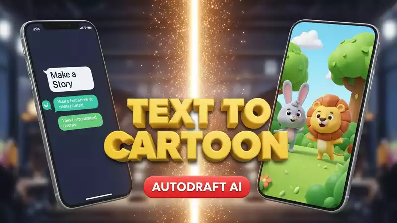 Autodraft AI: बिना Drawing सीखे बनाएं Cartoon Animation Videos Free AI Tool