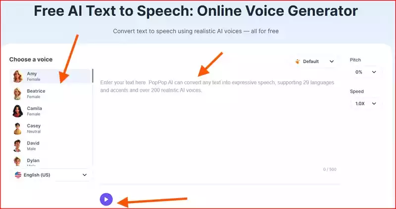PopPop AI Text to Speech से Audio Edit कैसे करें?
