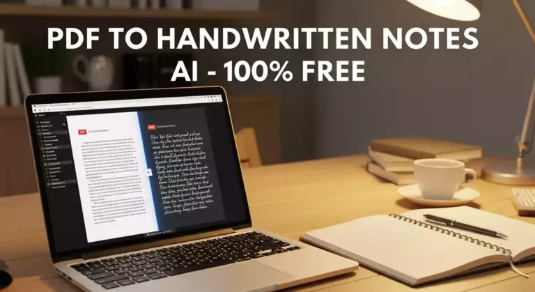AI Handwritten Notes Generator: अब मिनटों में बनाएं हाथ से लिखे सुंदर नोट्स (100% Free)