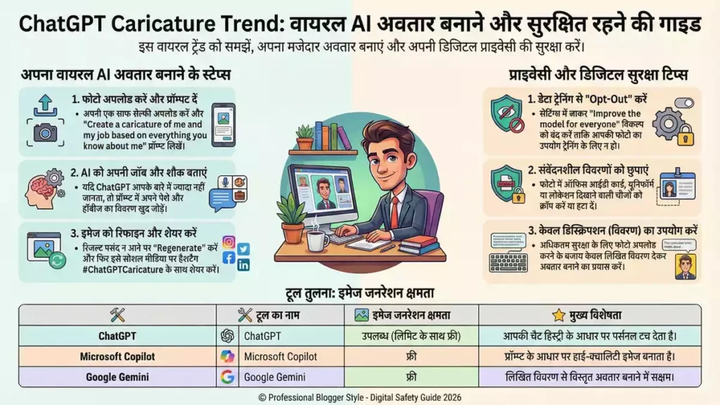 ChatGPT Caricature Trend: चैटजीपीटी से अपनी कार्टून AI फोटो कैसे बनाएं