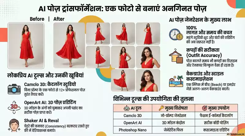 Best Multiple Pose Image Generator From Single Image: अनलिमिटेड पोज़ बनाएं