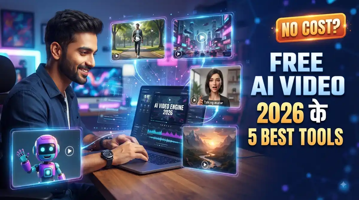 5 Best Free AI Video Generator Tool: फ्री में AI वीडियो कैसे बनाएं